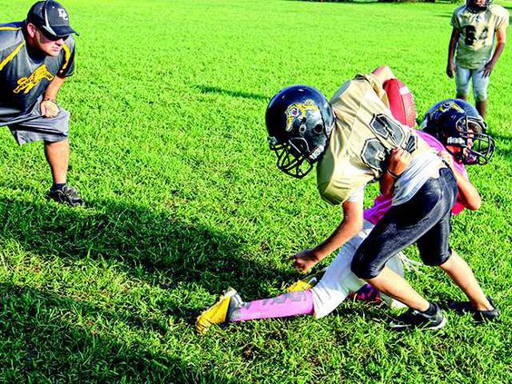 girl tackles