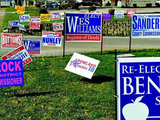 Campaign signs