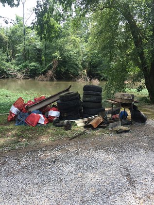 River Cleanup trash.jpg
